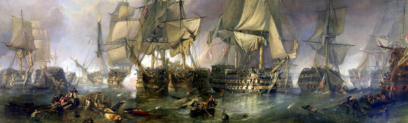 Obraz HMS Victory w bitwie pod Trafalgarem